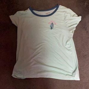 Mint Green Cactus Top